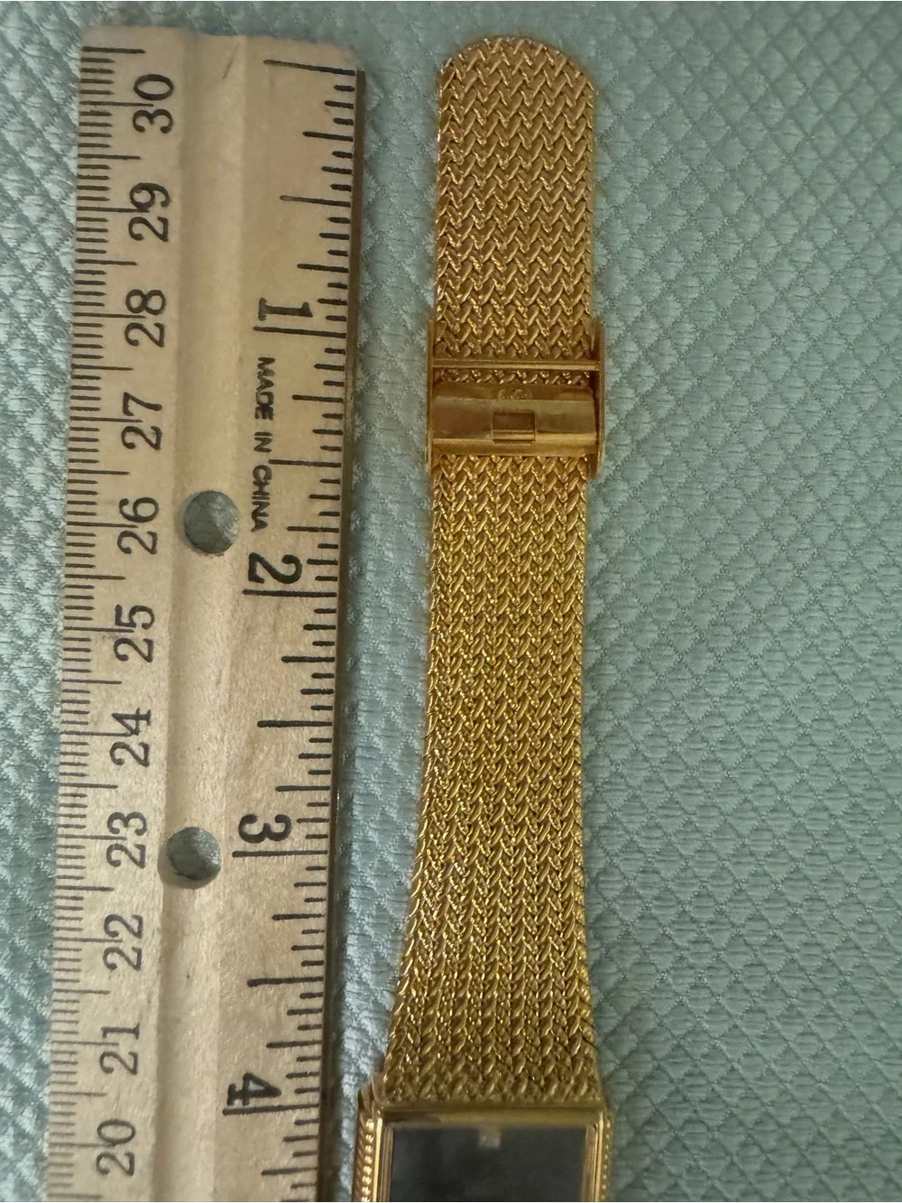 Xavier Diamond Quartz Gold Tone Watch with Black Dial. WORKS
